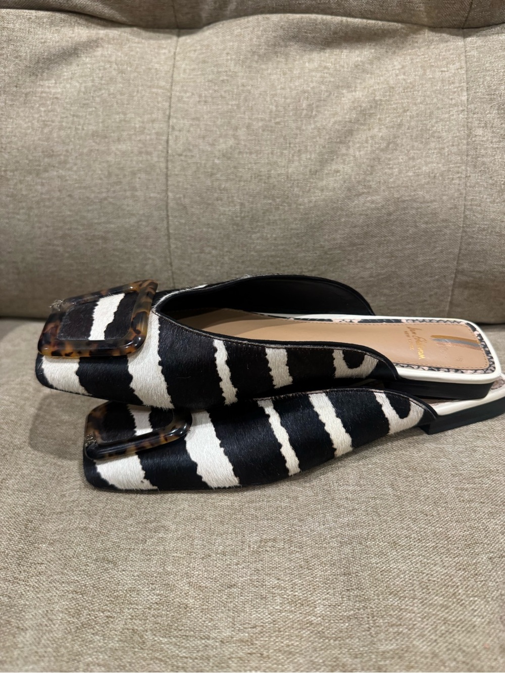 SAM EDELMAN Women’s Lavina Buckle Mules 8 NWOB - Picture 4 of 9